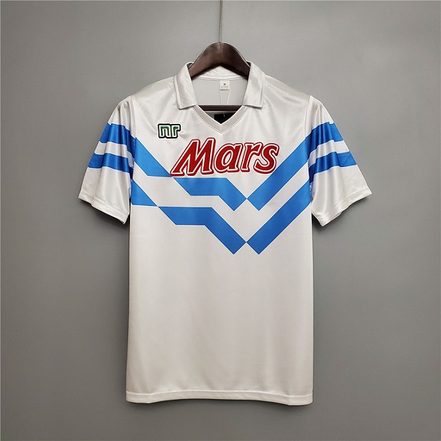 AAA Quality Napoli 88/89 Away White Soccer Jersey
